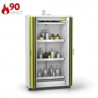 90 min-ugniai-atspari-spinta-PREMIUM-162-111-130-3-ištraukiamos-lentynos-durys-geltonos