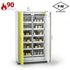 90 min. ugniai atspari spinta COMFORT PRIME,162-101-140, 2 skyriai, 12 lentynų