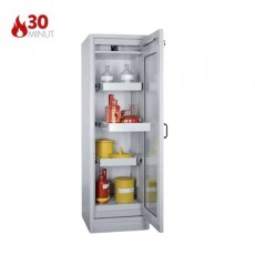 30 min. ugniai atspari spinta COMFORT PREMIUM 124-846-102, 2 geltonos durys be stiklo, 5 ištraukiamos lentynos, 6 saugojimo lygiai