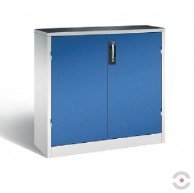 Papildoma-dirbtuvių-spinta-2-lentynos-3 stalčiai-viršutinis-kilimėlis-aukštis-1000-mm-plotis-930-mm-gylis-500 mm- pilka-mėlyna-b