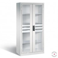 Spinta-akrilo-stiklo-durimis-plotis-930-mm-gylis-500-mm-3-lentynos-3-stalciai-per-viduri-pilka-B