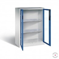 Darbastalio-spintele-akrilo-stiklo-durimis-plotis-930-mm-aukstis-1200-mm-gylis-500-mm-2-lentynos-pilkai-melyna