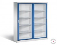 Dirbtuviu-spinta-akrilo-stiklo-durimis-4-lentynos-plotis-1200-mm-aukstis-1950-mm-gylis-600-mm-pilka-melyna