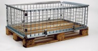 G8B pallet size wire container, low
