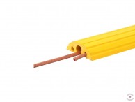 Tiesi 3 kabelių ar žarnų apsauga be dangčio, apkrovai iki 40 tonų-0