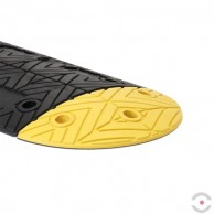 Geltonas kraštinis, pusapvalus greičio kalnelio elementas 400x202 mm-2