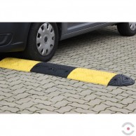 Geltonas, vidurinis, tiesus greičio kalnelio elementas 400x500 mm, su montavimo įiškilimu-2