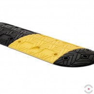 Geltonas, vidurinis, tiesus greičio kalnelio elementas 400x500 mm, su montavimo įiškilimu-3