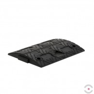 Juodas, vidurinis, tiesus greičio kalnelio elementas 400x500x50 mm, su montavimo iškilimu ir įdubimu-1