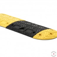 Juodas, vidurinis, tiesus greičio kalnelio elementas 400x500x50 mm, su montavimo iškilimu ir įdubimu-3