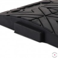 Juodas, vidurinis, tiesus greičio kalnelio elementas 400x500x50 mm, su montavimo iškilimu ir įdubimu-5