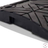 Juodas, vidurinis, tiesus greičio kalnelio elementas 400x500x50 mm, su montavimo iškilimu ir įdubimu-6