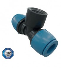 Moteriška T formos sujungimo jungtis suslėgto oro sistemoms