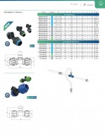 Moteriška T formos sujungimo jungtis suslėgto oro sistemoms serijai SR-02