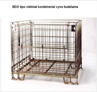 BDX tipo vieliniai konteineriai vyno buteliams