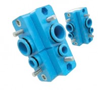 Kampinė jungtis aliuminio profilių sujungimui suslėgto oro sistemose serija S2  01