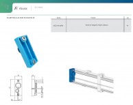 Kairysis galinis dangtelis aliuminio profiliams suslėgto oro sistemose serija S2 02