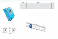 Horizontalus priekinis blokas 1-2 colio su 25 mm kiauryme