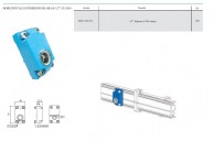 Horizontalus priekinis blokas 1-2 colio su 16 mm kiauryme suslėgto oro sistemoms, serija 2-01