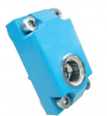 Horizontalus priekinis blokas 1/2 colio su 16 mm kiauryme suslėgto oro sistemoms, serija 2