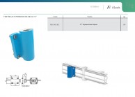 Vertikalus priekinis blokas 1-2 colio suslėgto oro sistemoms, serija 2-01