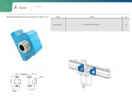 Priekinis blokas su kiauryme varžtui 1-2 colio suslėgto oro sistemoms, serija 2 02