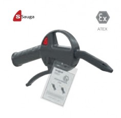 Saugus ATEX pistoletas plastikiniu antgaliu sulėgtam orui