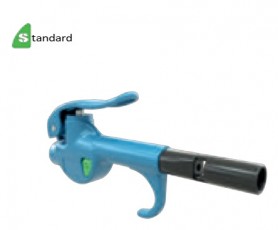 Standartinis kompaktiškas suslėgto oro pistoletas plastikiniu antgaliu su stiprintuvu