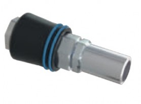 Universali žalvarinė greito sujungimo jungtis su antgaliu žarnos galui