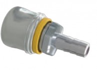 Saugi nerūdijančio plieno jungtis-Europos profilis DN 7,4 su antgaliu žarnai