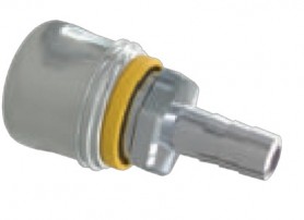 Saugi nerūdijančio plieno jungtis-Europos profilis DN 7,4 su antgaliu žarnai