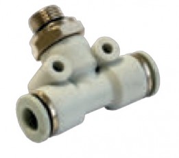 Srieginiai T tipo greito sujungimo fitingai QF215 suslėgto oro sistemoms