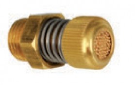 AC390 reguliuojamas bronzinis vožtuvas-duslintuvas suslėgto oro sistemoms