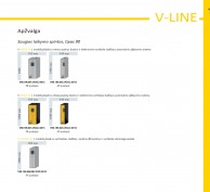 V-LINE-CLASSIC-90 600 mm pločio vienos spalvos spinta su vertikaliais stalčiais 03