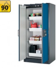 Q-Line CLASSIC 90, 893 mm pločio tvirtos konstrukcijos saugios spintos be pertvaros