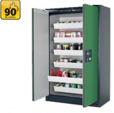 Q-Line PEGASUS 90, degiųjų medžiagų saugojimo spintos, durys atidaromos viena ranka