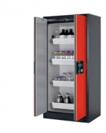 Q-Line PEGASUS 90, 893 mm pločio degiųjų medžiagų saugojimo spintos, durys atidaromos viena ranka