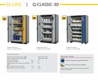 Q-Line CLASSIC 30, 1164 mm pločio degiųjų medžiagų saugojimo spintos 01