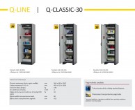 Q-Line CLASSIC 30, 564 mm pločio degiųjų medžiagų saugojimo spintos 01
