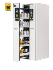 V-LINE-CLASSIC-90 600 mm pločio vienos spalvos spinta su vertikaliais stalčiais