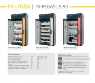 FX-LINE PEGASUS-90, 1193 mm pločio spintos be pertvaros, su recirkuliacinio oro filtravimu 01