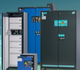 ION LINE-saugos spintos ličio jonų akumuliatorių laikymui ir įkrovimui