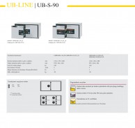UB-LINE UB-S-90 1102x574x600 mm, 2 durų saugios spintelės 02