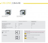 UB-LINE UB-S-90 593x574x600 mm,1 durų saugios spintelės 02