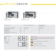 UB-LINE UB-ST-90 su 1 atverčiamomis durimis ir 1 stalčiumi augios, statomos po stalu spintelės 01