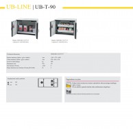 UB-LINE UB-T-90 su 2 atveriamomis durimis 752 gylio saugios, statomos po stalu spintelės 01