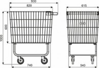 Warehouse trollley 800x600xH600-02