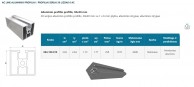 6 AC 1 griovelio iš 3 pusių uždaras aliuminio 30x30 mm profilis 02