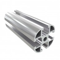 6 AC 4 griovelių užapvalintas aliuminio 30x30 mm profilis
