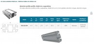 6 AC 6 griovelių stačiakampis užapvalintas aliuminio 30x60 mm profilis 02